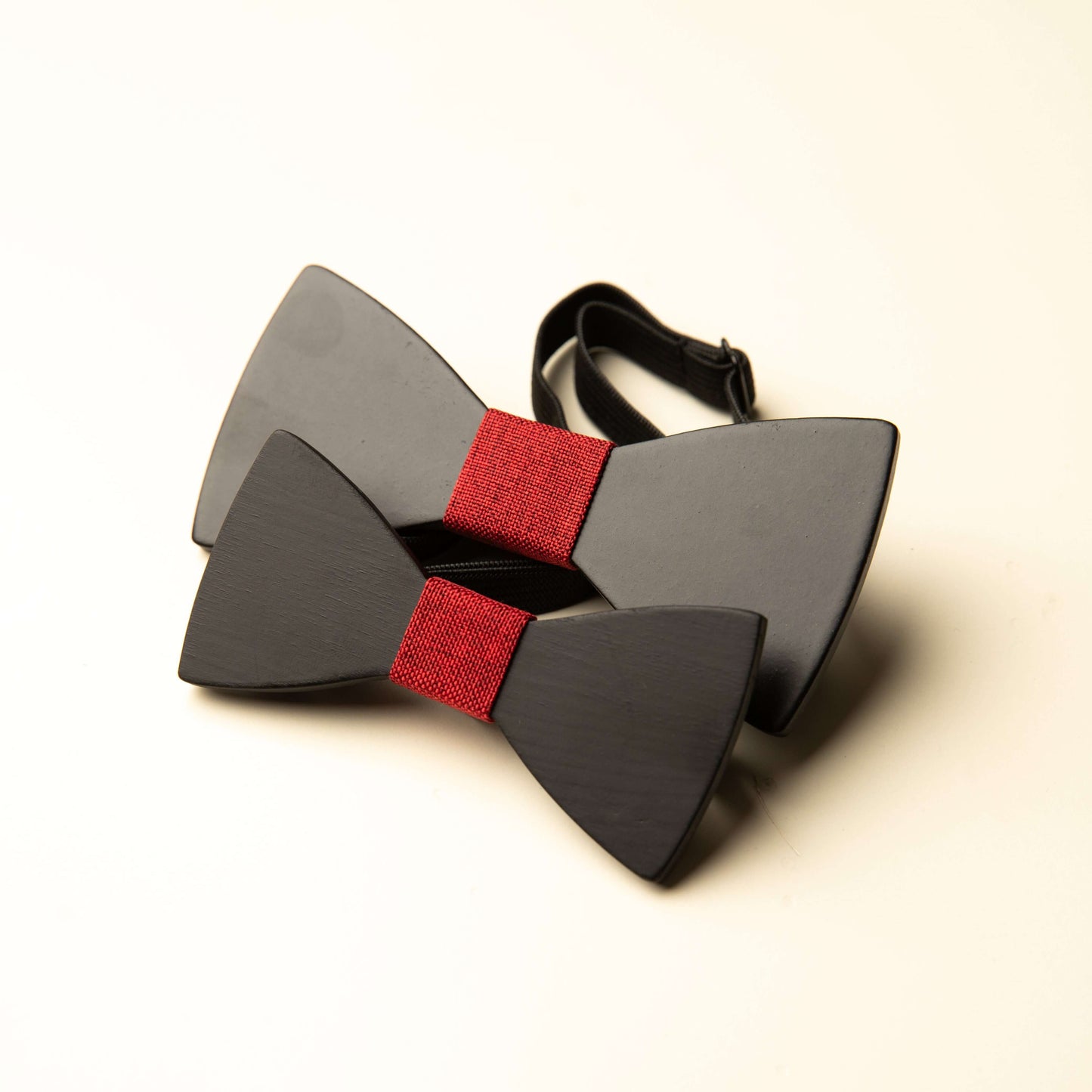 Duo de Noeuds Papillon en bois "Fusion"