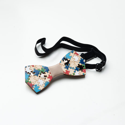 Noeud Papillon Bois "Puzzle"